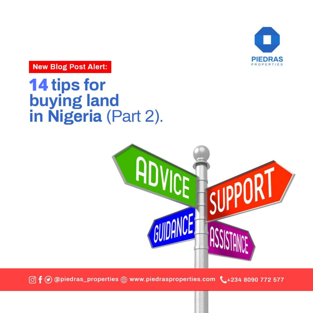 14 Tips for Buying Lands in Nigeria (Part 2) Piedras Properties and